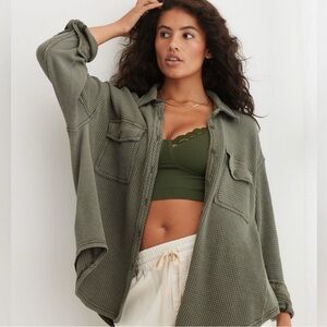 New with tags Lumberjane Waffle Shirt from Aerie!